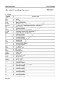 TEF6894H/V3 Datasheet Page 7