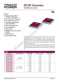 TEN 40-4823WI Datasheet Cover