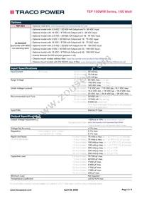 TEP 100-7211WIR-CMF Datasheet Page 2