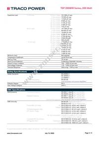 TEP 200-7218WIRCMF Datasheet Page 3