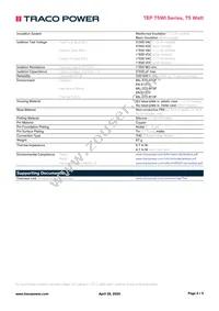 TEP 75-7211WI-CMF Datasheet Page 4
