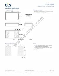 TFA162WG327KR Datasheet Page 3