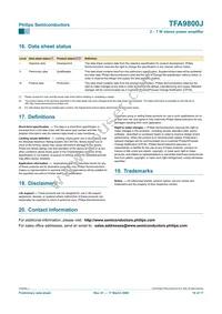 TFA9800J/N1 Datasheet Page 16