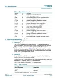 TFA9810T/N1 Datasheet Page 5