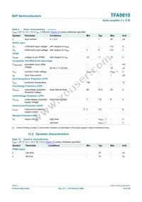 TFA9810T/N1 Datasheet Page 16