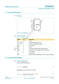 TFA9841J/N1 Datasheet Page 3