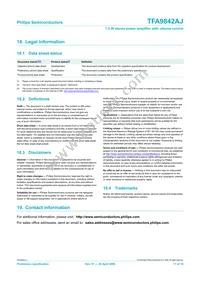 TFA9842AJ/N1 Datasheet Page 17