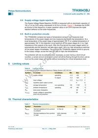 TFA9843BJ/N1 Datasheet Page 6