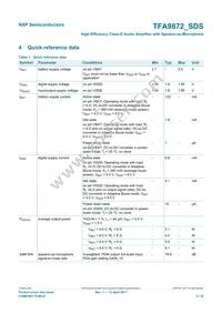 TFA9872CUK/N1Z Datasheet Page 3