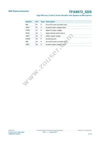 TFA9872CUK/N1Z Datasheet Page 8