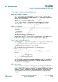 TFA9879HN/N1 Datasheet Page 11