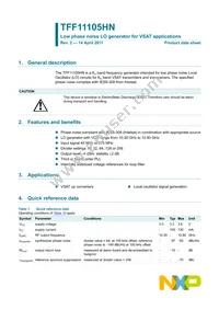 TFF11105HN/N1 Datasheet Cover