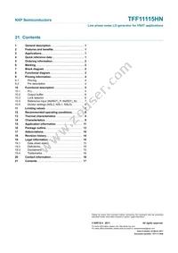 TFF11115HN/N1 Datasheet Page 17