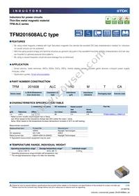 TFM201608ALC-1R0MTCA Datasheet Cover