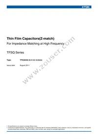 TFSQ0402C0H1C3R0WT Datasheet Cover