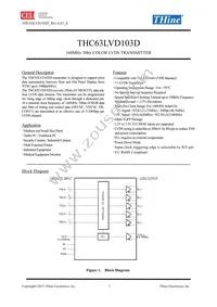 THC63LVD103D Datasheet Cover