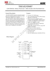 THC63LVDM87-B Datasheet Cover