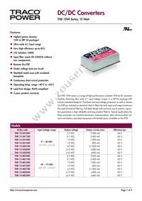 THD 12-4821WI Datasheet Cover