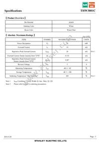 THW3801C Datasheet Page 3