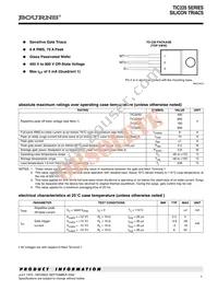 TIC225N-S Datasheet Cover