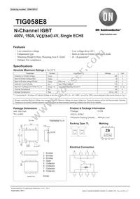 TIG058E8-TL-H Datasheet Cover