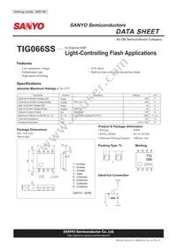 TIG066SS-TL-E Datasheet Cover