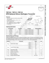 TIP112 Datasheet Page 2
