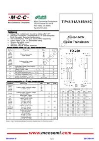 TIP41C-BP Datasheet Cover