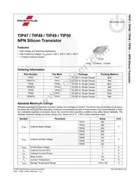 TIP47TU Datasheet Page 2