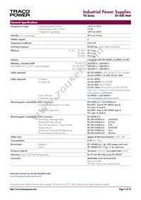 TIS 600-124 UDS Datasheet Page 3