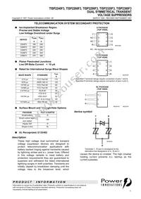 TISP2320F3DR-S Datasheet Cover