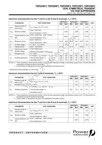 TISP2320F3DR-S Datasheet Page 3