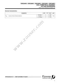 TISP2320F3DR-S Datasheet Page 5