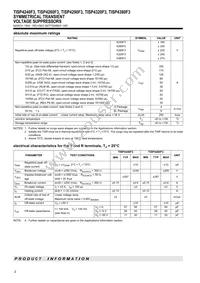 TISP4380F3DR-S Datasheet Page 2