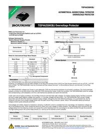 TISP4A250H3BJR-S Datasheet Cover