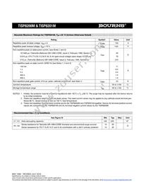 TISP8201MDR-S Datasheet Page 3