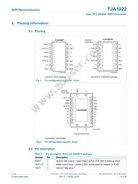 TJA1022T Datasheet Page 4