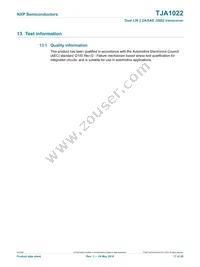 TJA1022T Datasheet Page 17