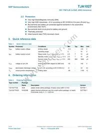 TJA1027T/20/1J Datasheet Page 2