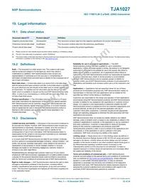 TJA1027T/20/1J Datasheet Page 22