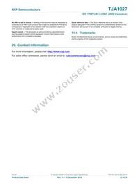 TJA1027T/20/1J Datasheet Page 23