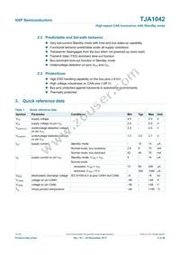 TJA1042T/CM Datasheet Page 2