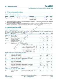 TJA1046TKZ Datasheet Page 9