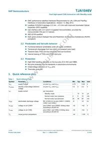 TJA1046VTKZ Datasheet Page 2