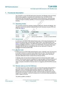 TJA1059TKJ Datasheet Page 6