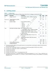 TJA1059TKJ Datasheet Page 9