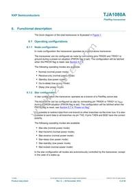 TJA1080ATS/2/T Datasheet Page 6