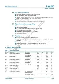 TJA1080TS Datasheet Page 2