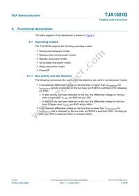 TJA1081BTS Datasheet Page 5