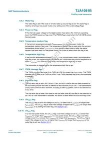 TJA1081BTS Datasheet Page 17